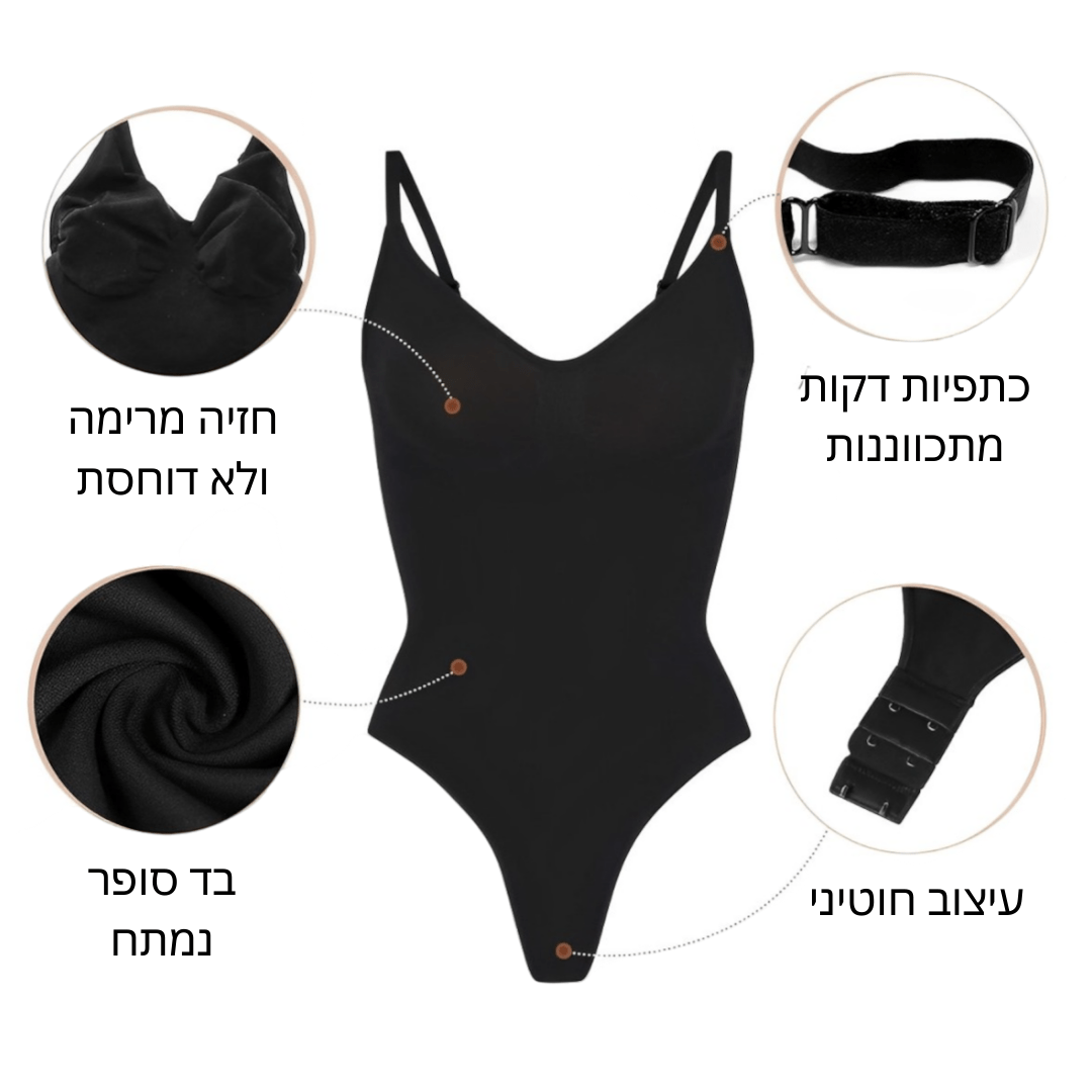 בגד גוף חוטיני מחטב של BLISS - BLISS SHOP