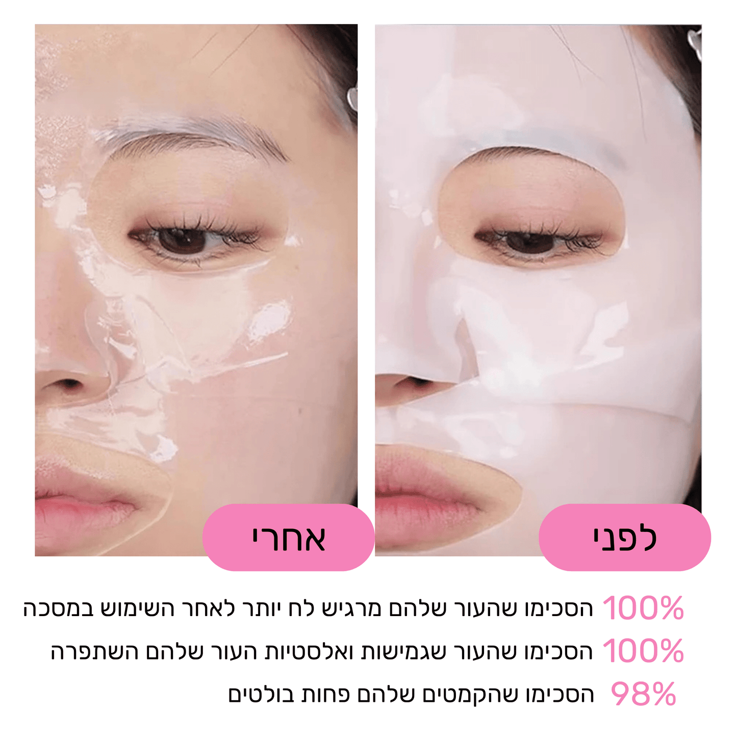 מארז מסכות קולגן ללחות עמוקה וזוהר מיידי - BLISS SHOP